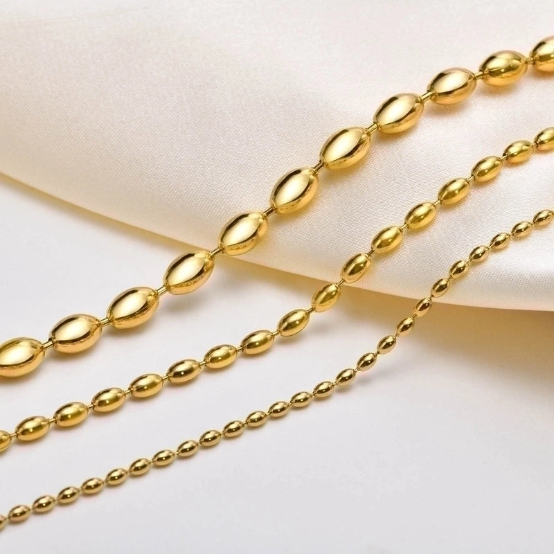 Minimalist Solid Color Stainless Steel Gold Plated Bracelets In Bulk