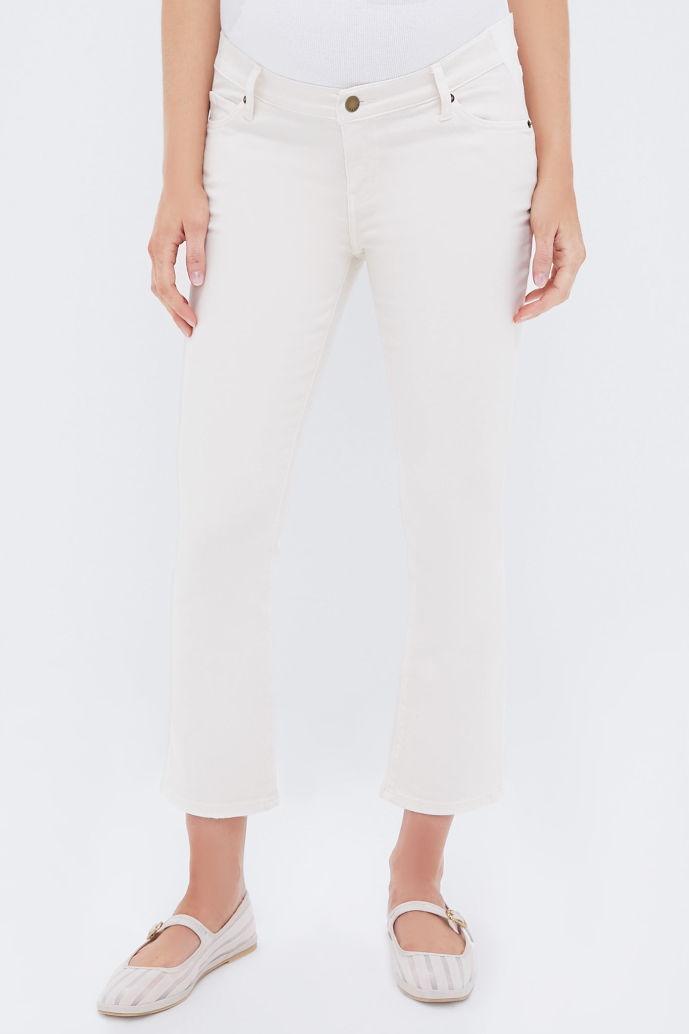 Vanilla The Maternity Crop Jean