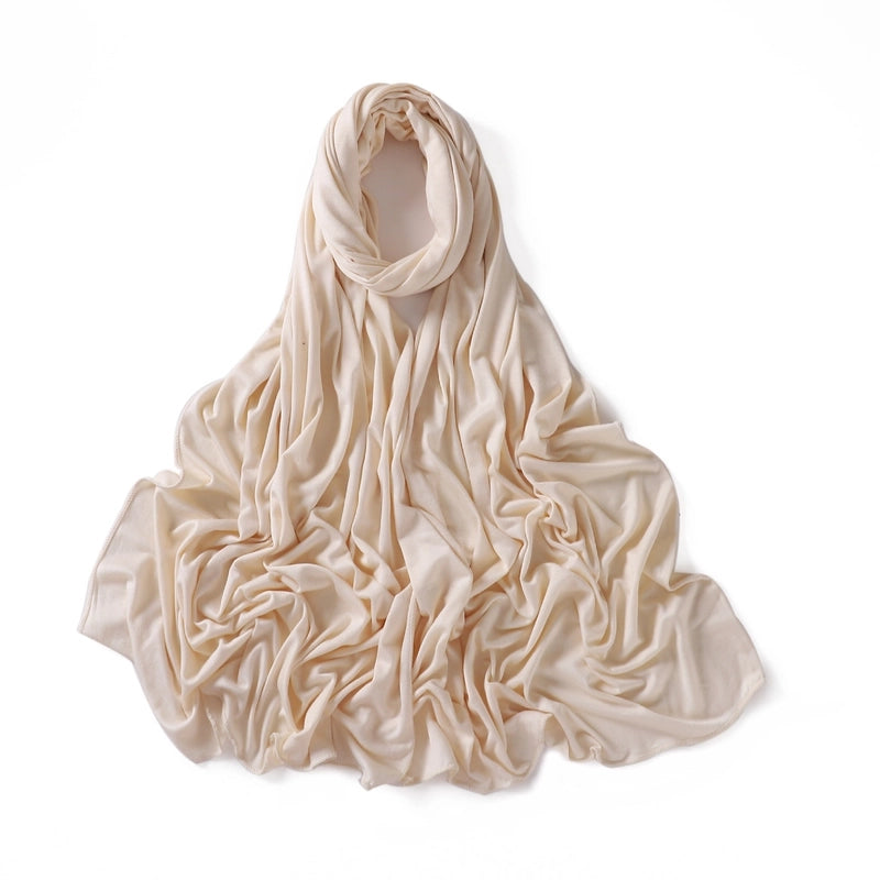 56 Color Optional Jersey Solid Color Mercerized Cotton Scarf Modal Long Scarf Jersey Cover Head Turban