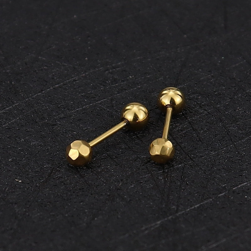 1 Piece Minimalist Commute Geometric Plating Titanium Steel Cartilage Earrings