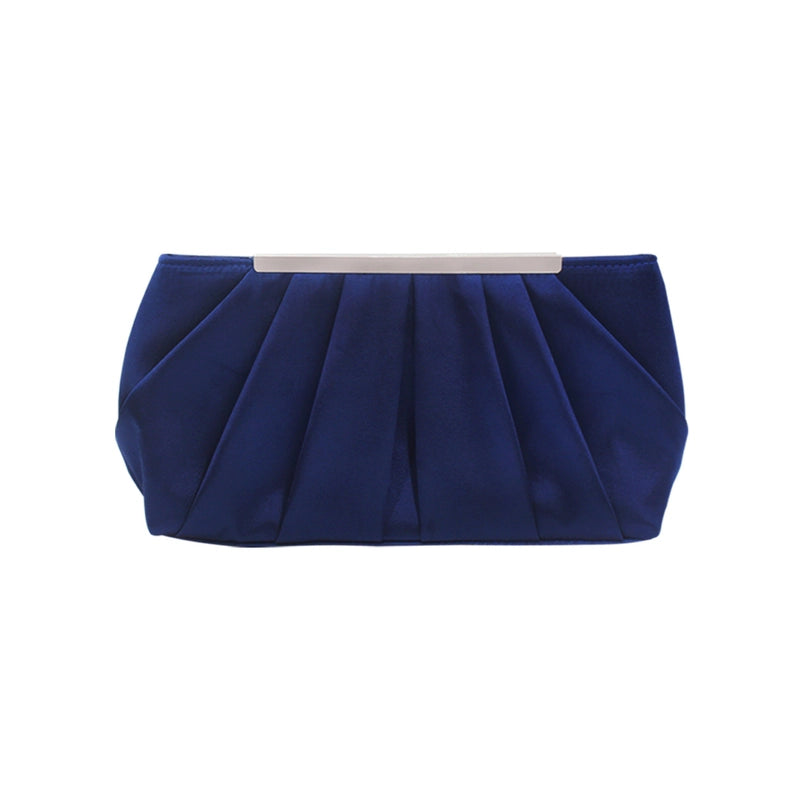 Dark Blue Black Pink Silk Solid Color Square Evening Bags