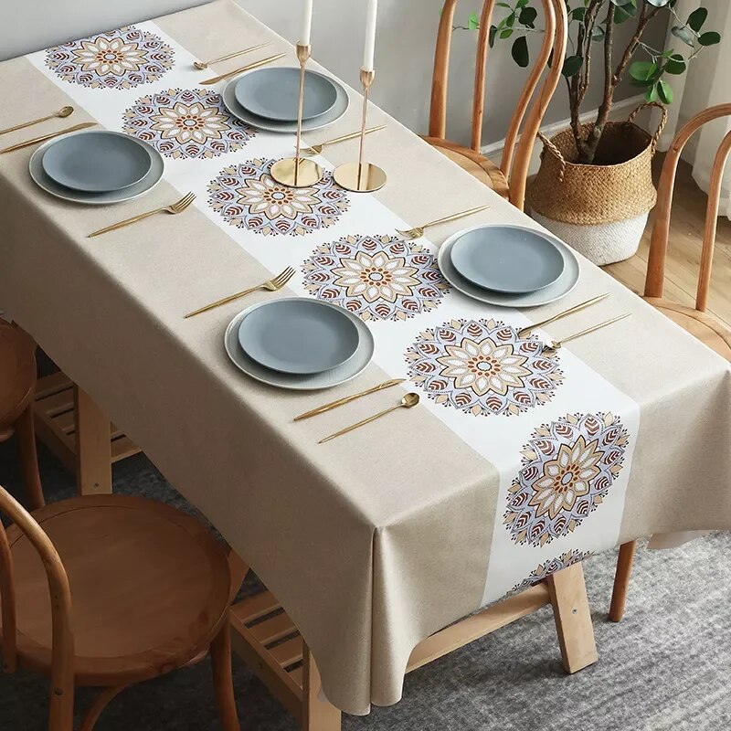 water and oil proof table cloth