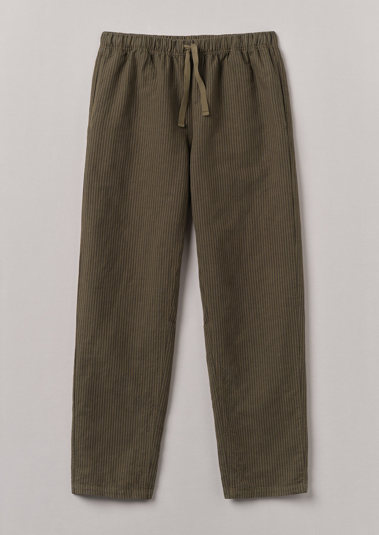 Alfie Overdyed Stripe Trousers | Fawn