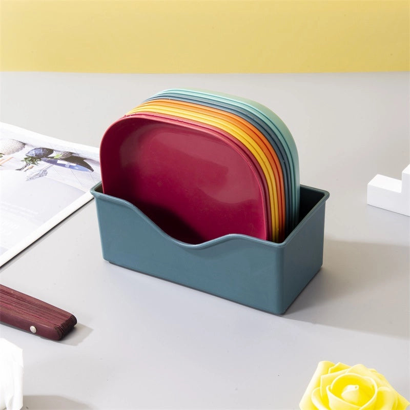 Plastic PP Household Desktop Garbage Storage Tray  Dining Table Spitting Bone Dish Bone Dish