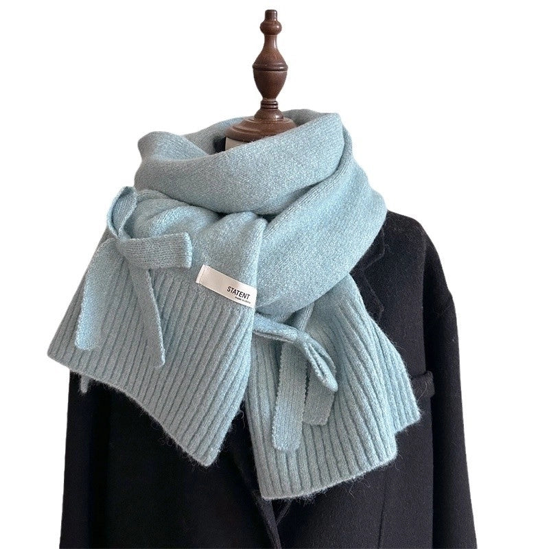Women's Cute Sweet Solid Color Spandex Polyester Acrylic Scarf