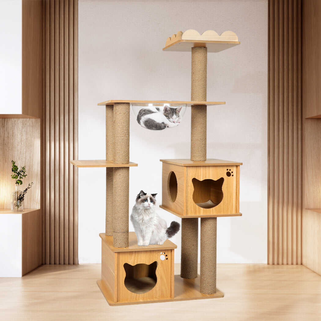 138cm Cat Scratching Post/Tower/ Condo - Wood