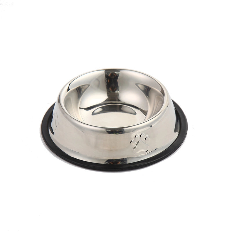 New Anti-tip Stainless Steel Cat Food Bowl Base Pet Bowl Creative Rust-proof Dog Food Utensils Cat Feeding