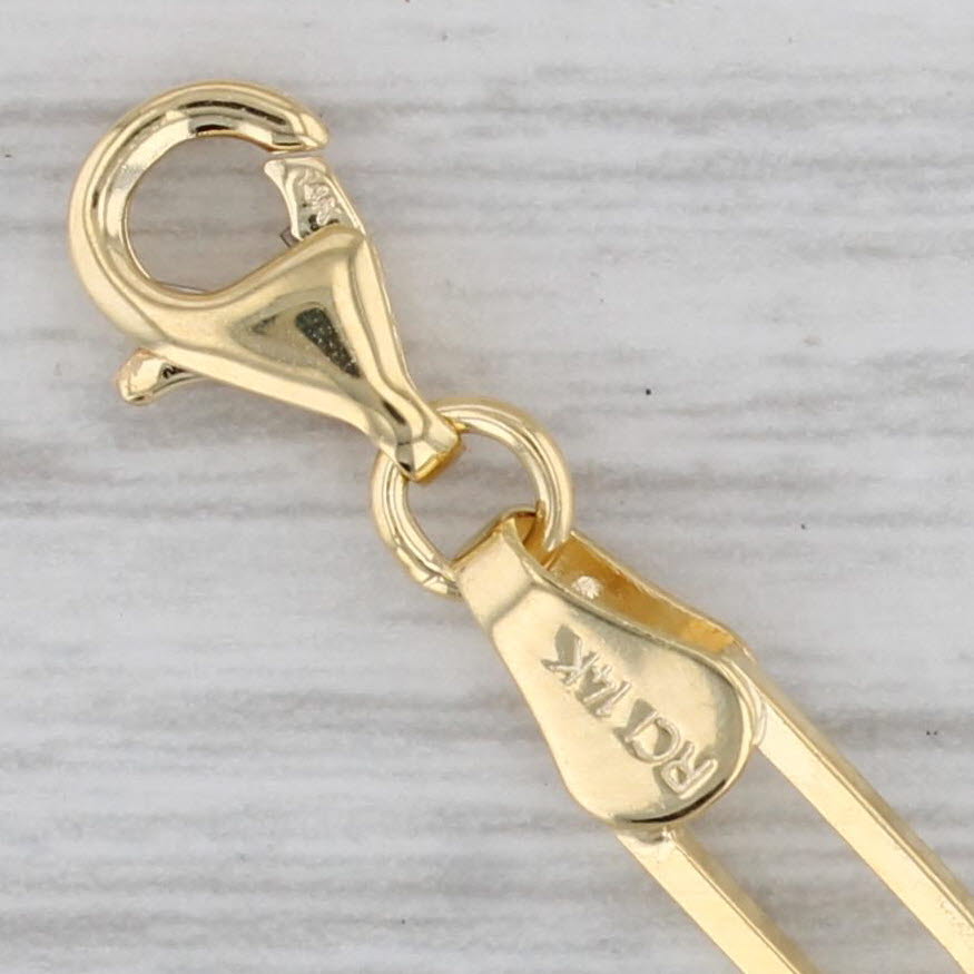 New Paperclip Chain Necklace 14k Yellow Gold 20 4.1mm