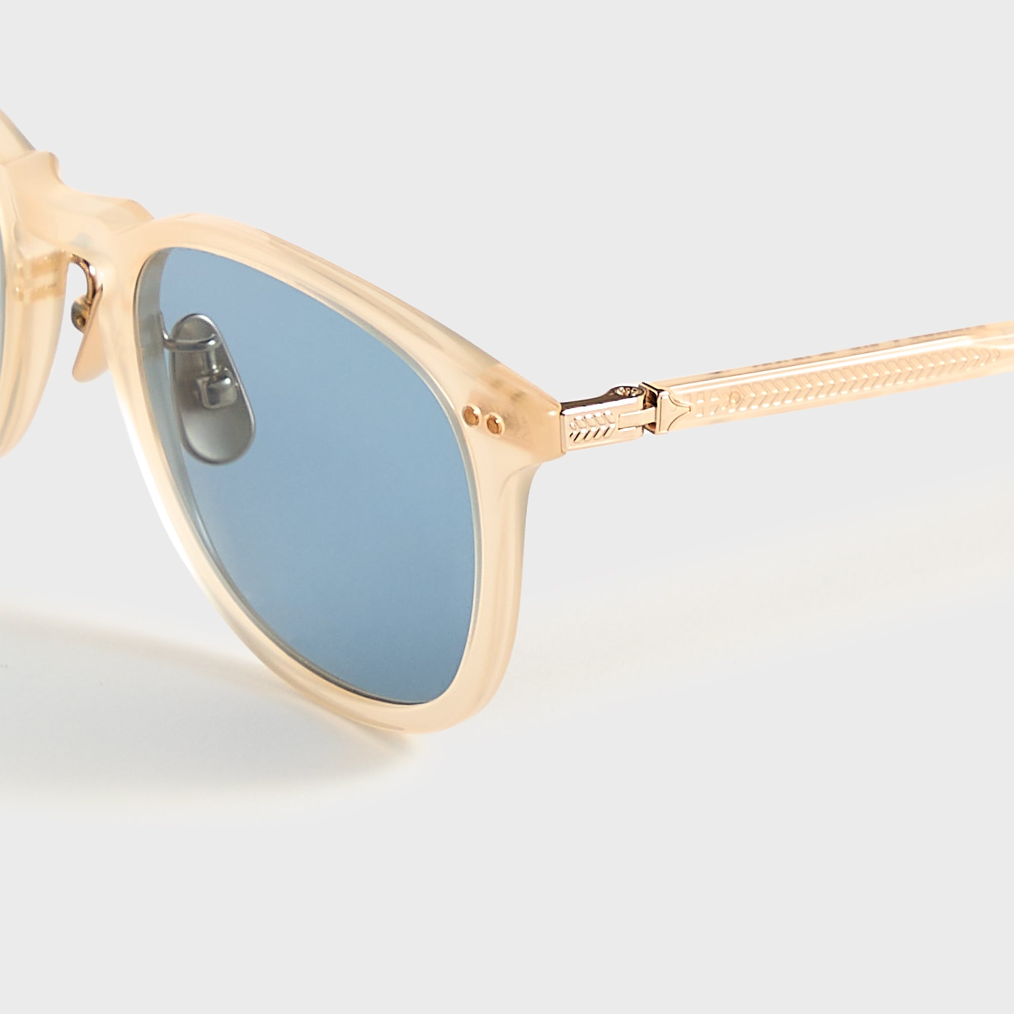 Garrett Leight Kinney J Sunglasses - Silk / Pure Pacific