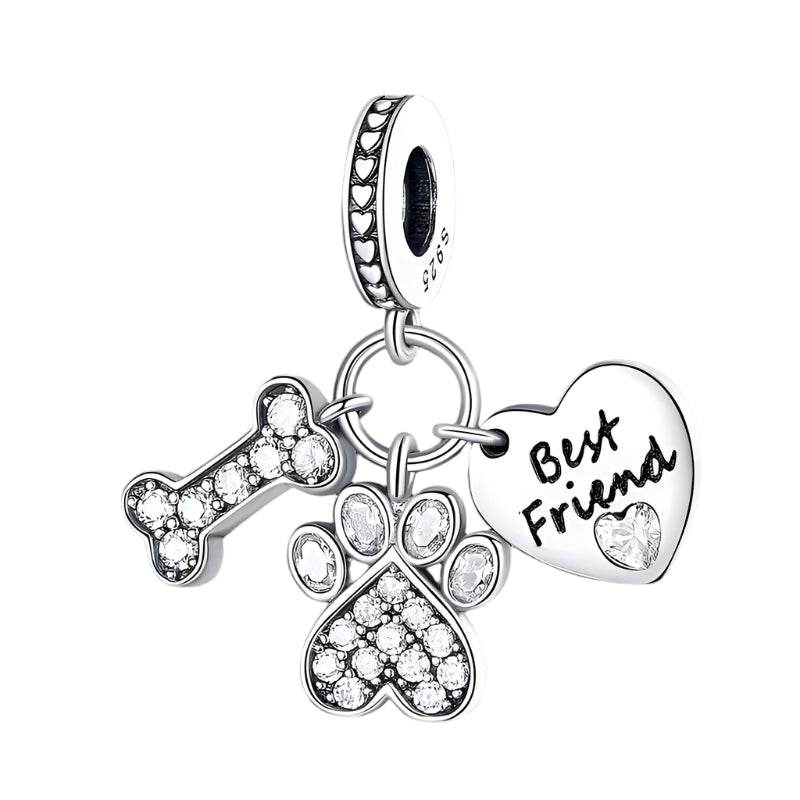 Paw And Animal Shape Charm Beads