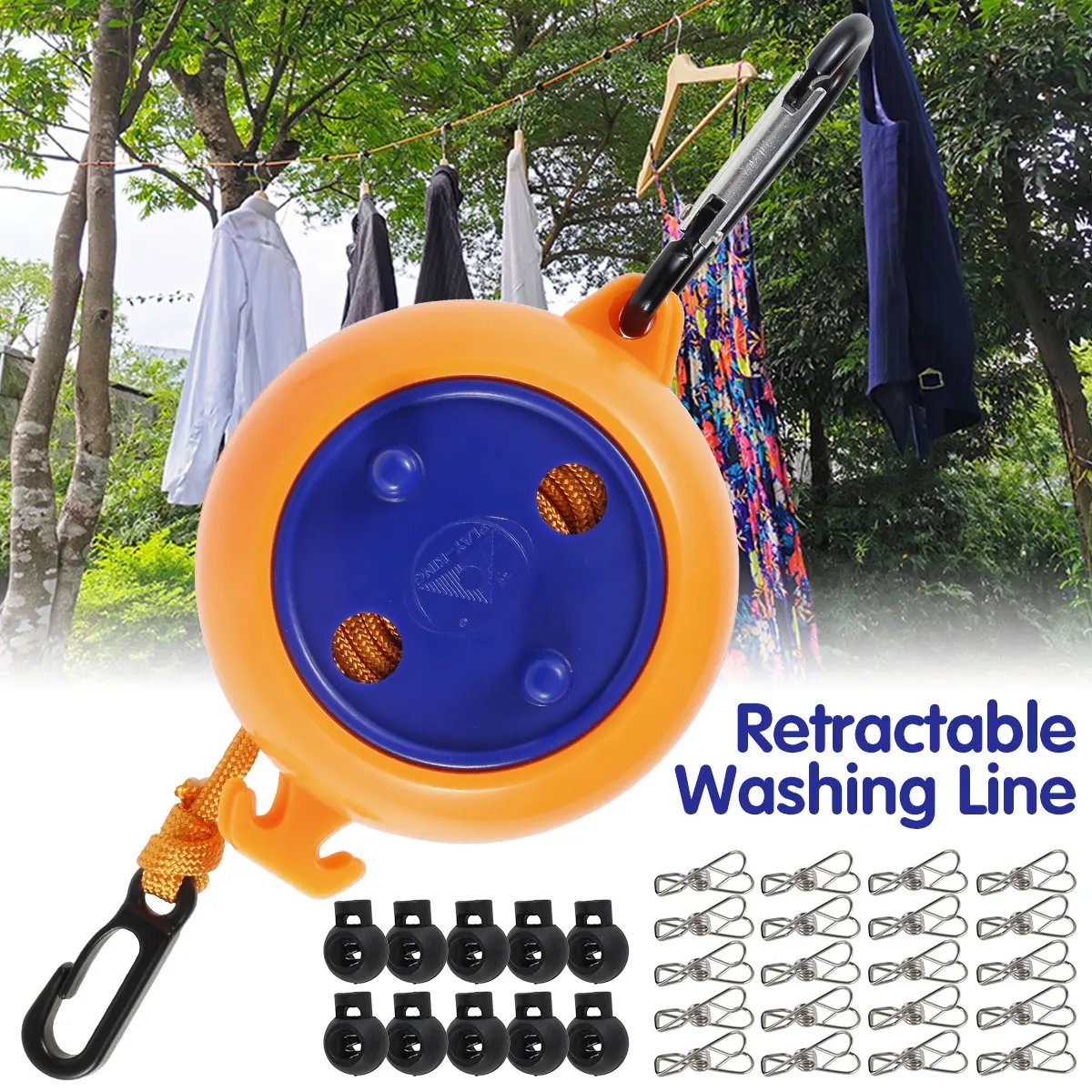 🔥LAST DAY 49% OFF - Adjustable Portable Travel Clothesline Cord