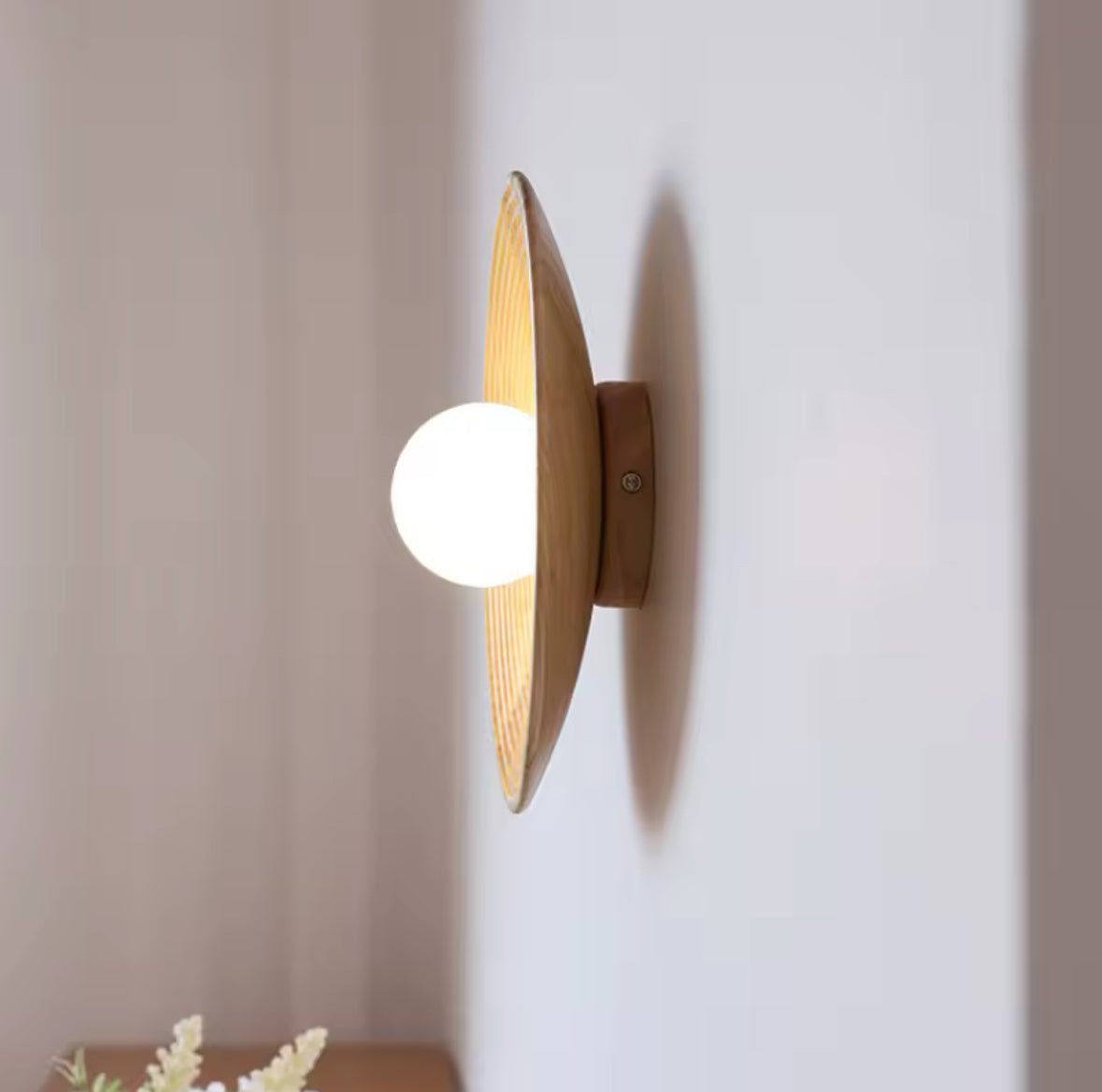 Rustic Woven Wall Sconce with Warm Ambient Glow