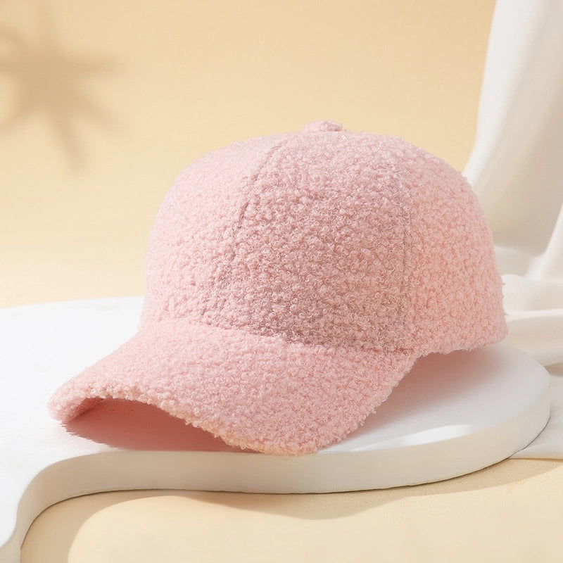 Unisex Minimalist Solid Color Streetwear Solid Color Curved Eaves Baseball Cap