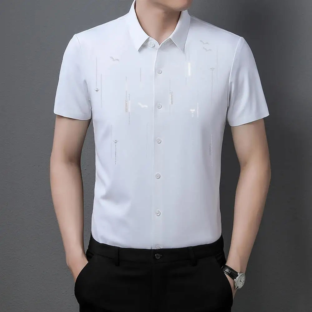 MEN'S ICE SILK BUSINESS SHIRT