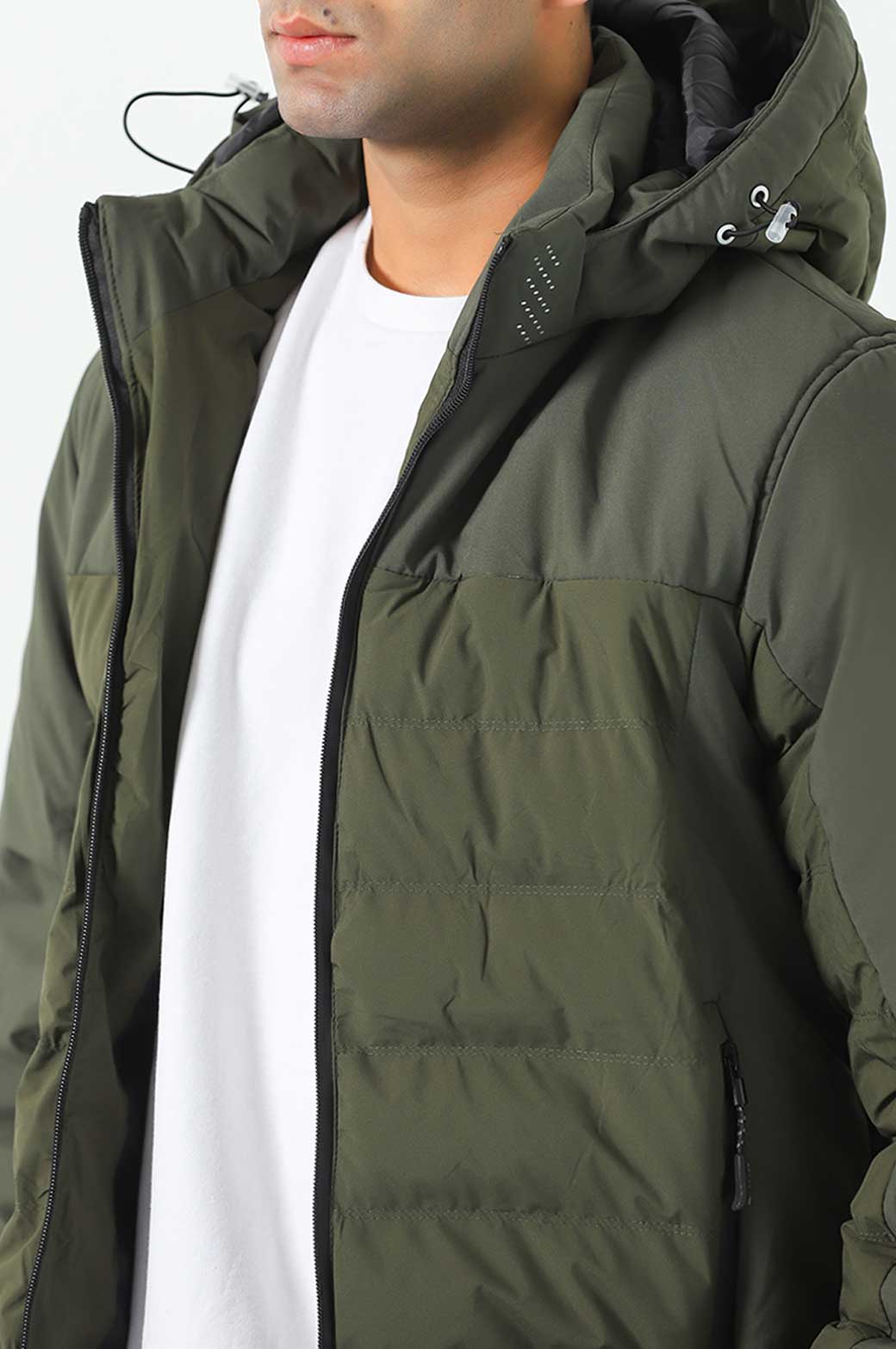 HOODED PUFFER JACKET