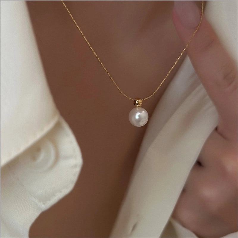 2 Pieces Minimalist Classic Style Geometric Titanium Steel Plating Pendant Necklace