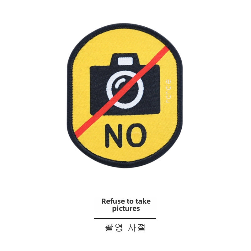 Pet Cat And Dog Social Logo Sticker Traction Rope Reminder Social Warning Board Personality Traction Rope
