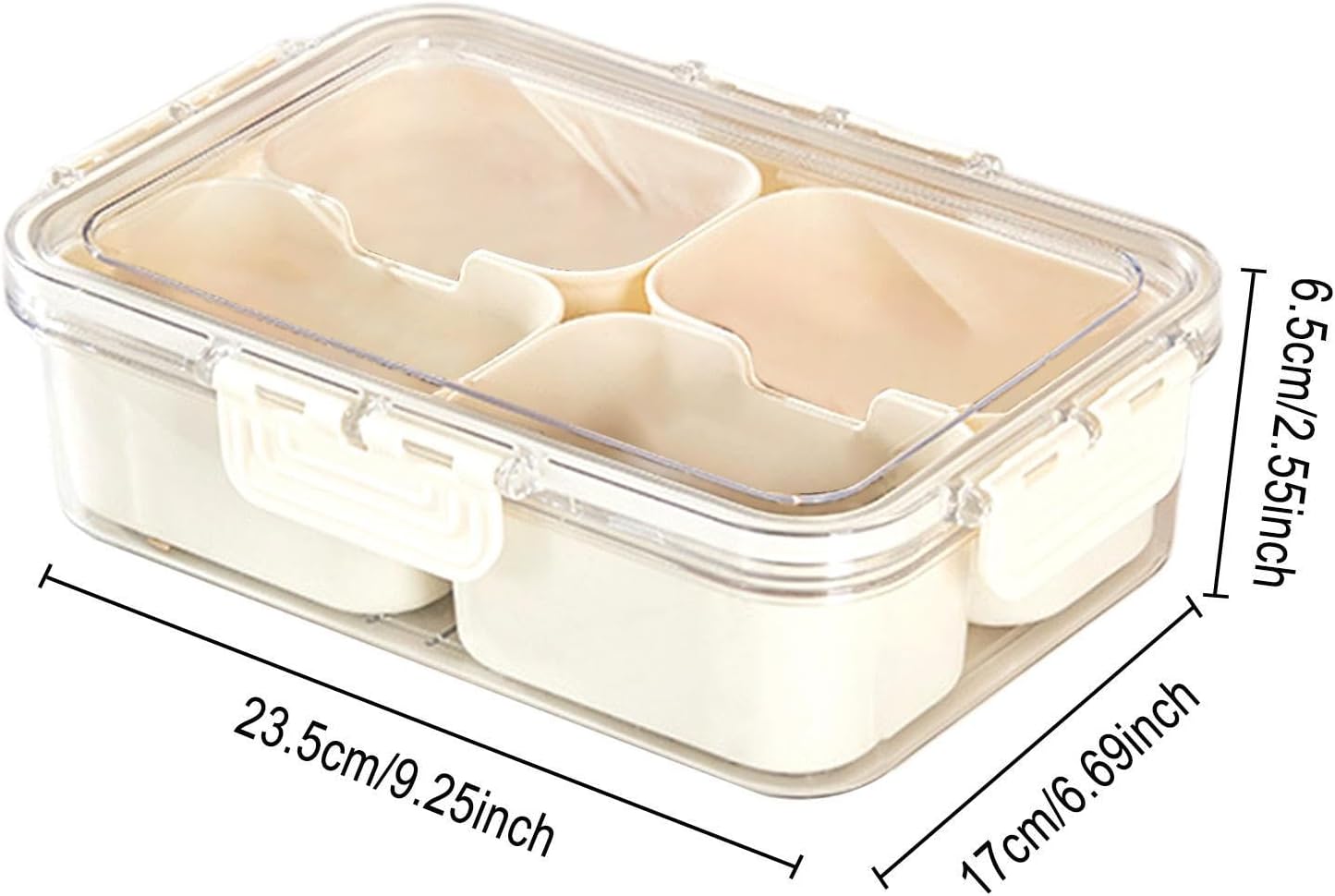 Small Snackle Container Lunch Box. Air-Tight Square Snack Container Snackle Box With Handle