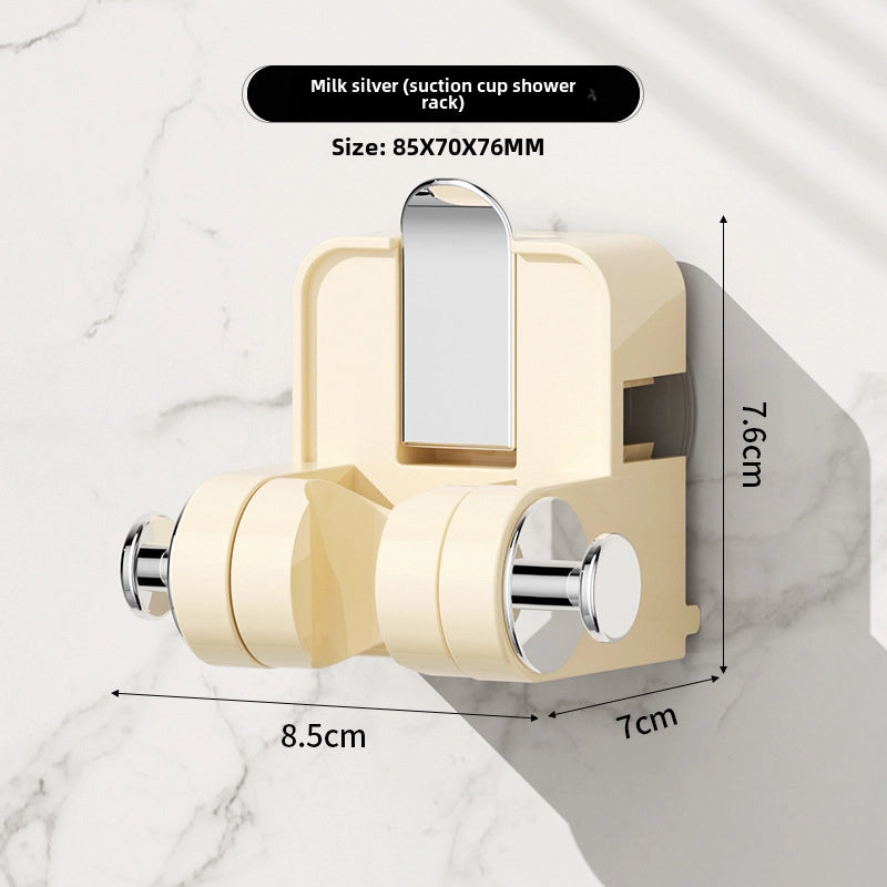 Suction Cup Shower Bracket Removable Bathroom Bathroom Shower Head Holder Adjustable Moisture-proof Shower Rack
