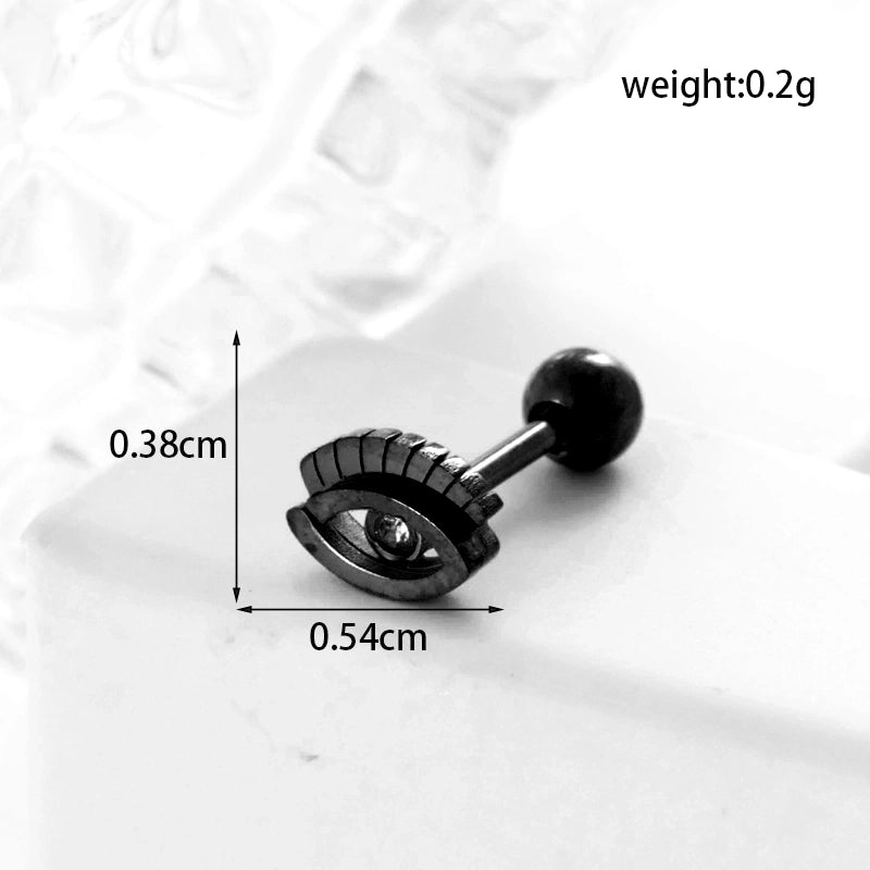 Ear Cartilage Rings & Studs Geometric 316L Stainless Steel  Plating