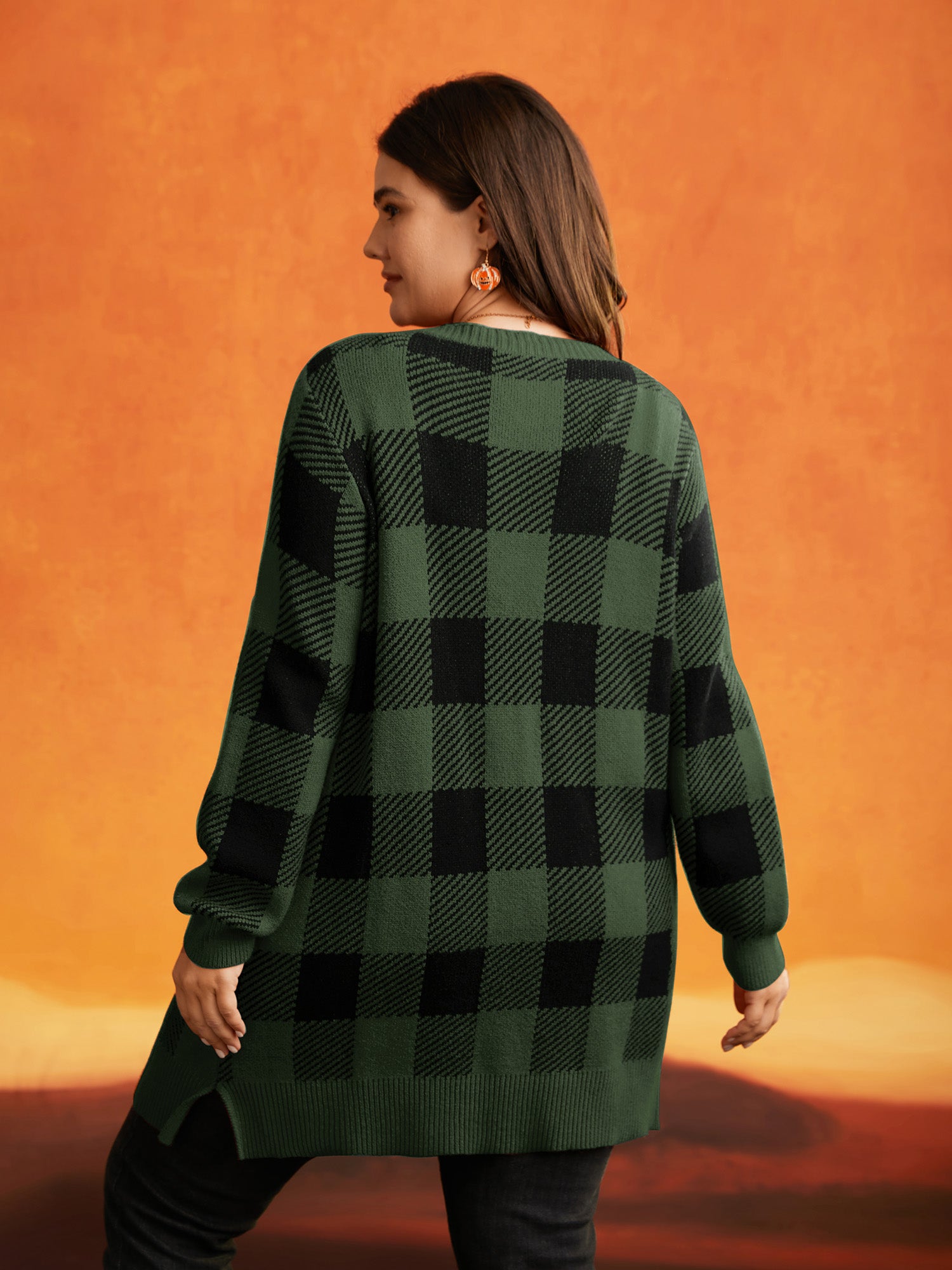 Supersoft Essentials Plaid Open Cardigan