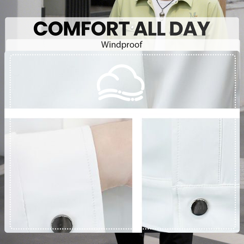 🍂Men's Windproof Lightweight Button-Down Jacket