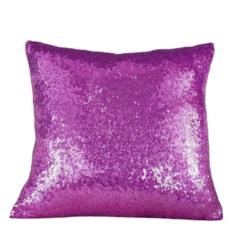 Classical Retro Solid Color Sequin Pillow Cases