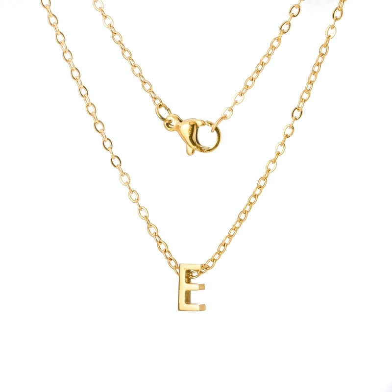 Titanium Steel Minimalist Plating Letter None Necklace