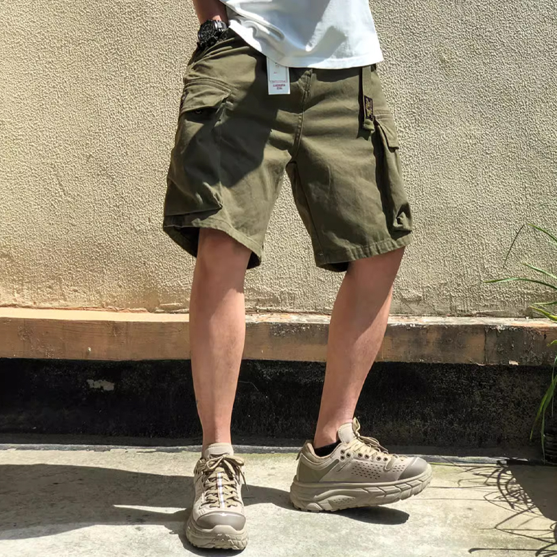 Vintage American Cargo Pocket Camouflage Wash Shorts