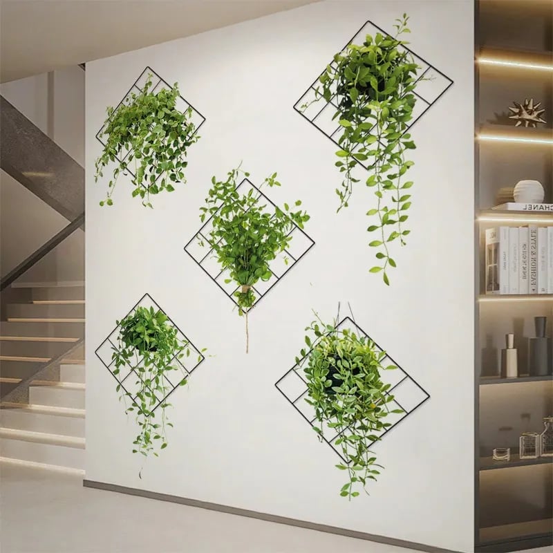 3D Green Plant Wall Sticker