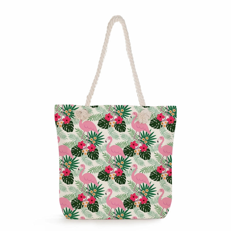 Women's Medium Linen Flower Vintage Style Classic Style Square Zipper Shoulder Bag