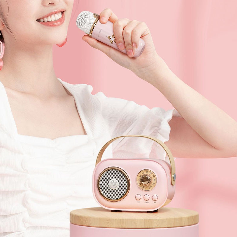 Mini Karaoke Machine With Wireless Microphone