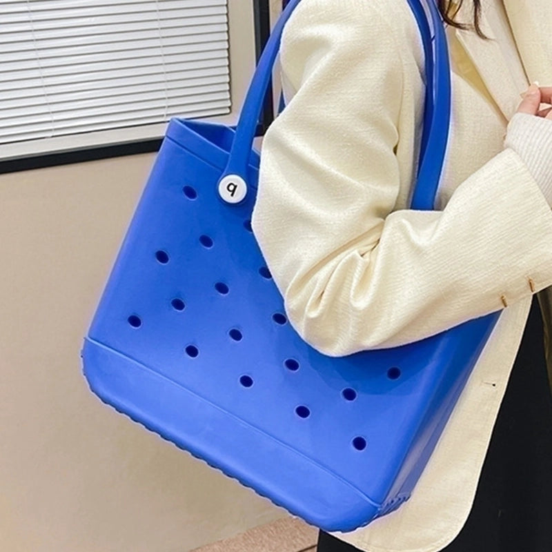 Women's Pvc Solid Color Streetwear Square Open Shoulder Bag