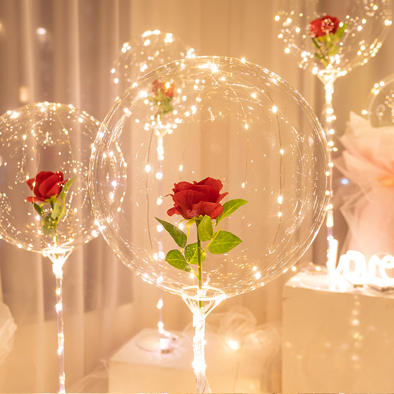 LED BALLOON ROSE BOUQUET( 2 Pcs)