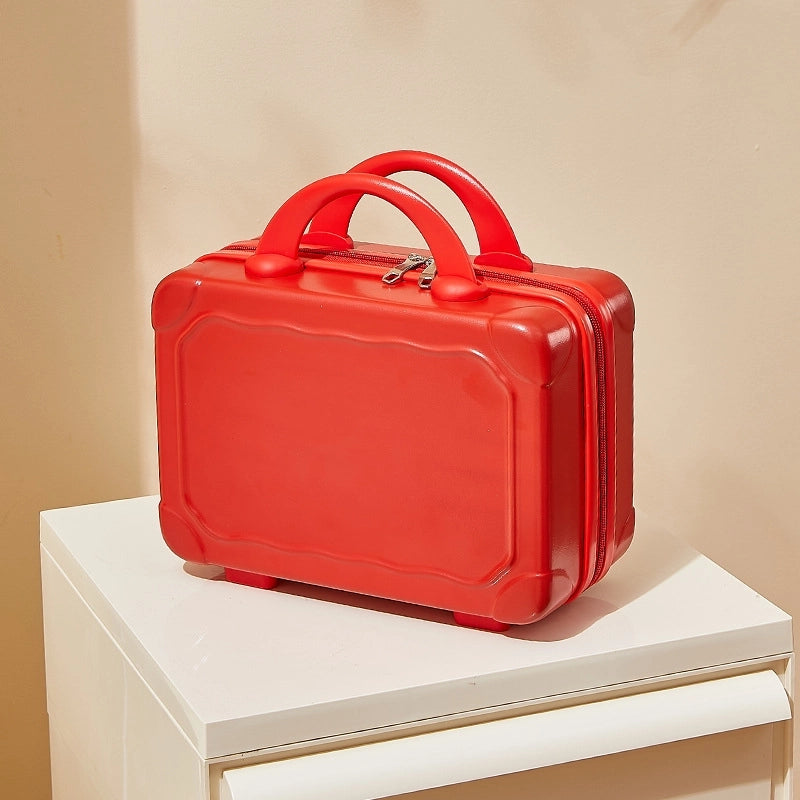 Suitcase Makeup Bag Small Case Zipper Women's Suitcase Short Distance Mini Storage Case Suitcase Accompanying Gift Bag