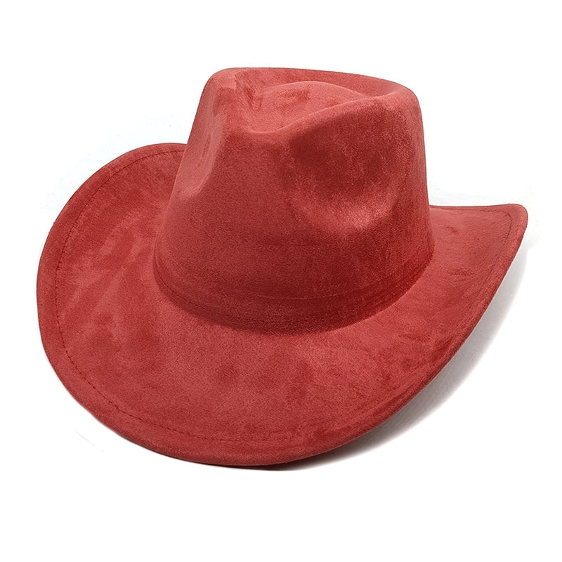 Women's Classic Style Solid Color Flat Eaves Fedora Hat