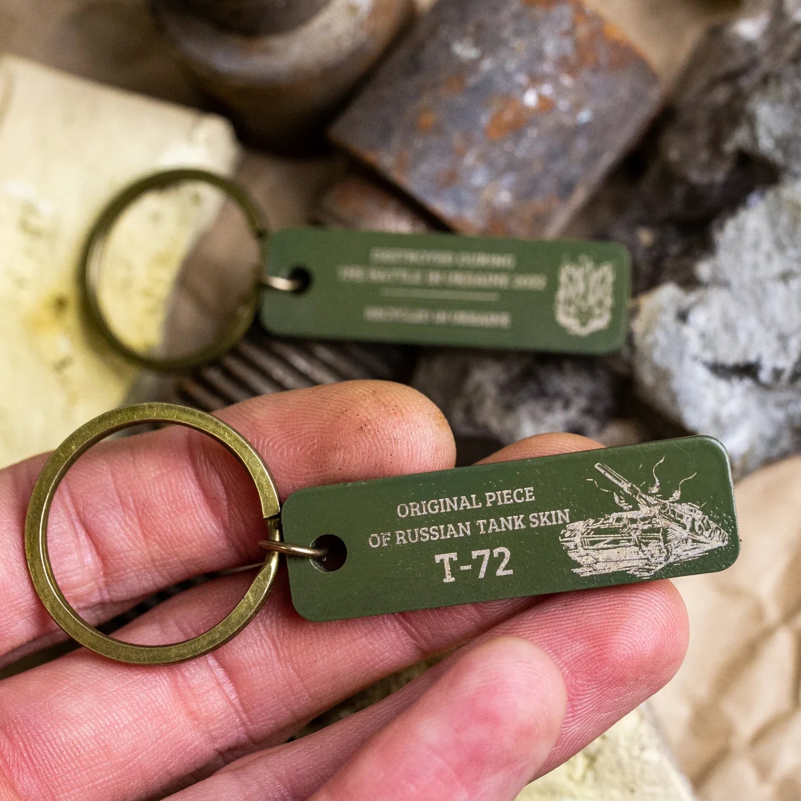 tank keychain