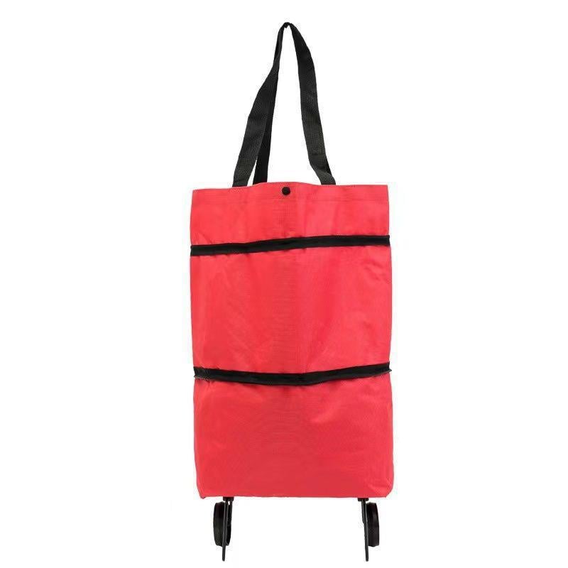 2-in-1 Shopping Bag Folding Green Bag