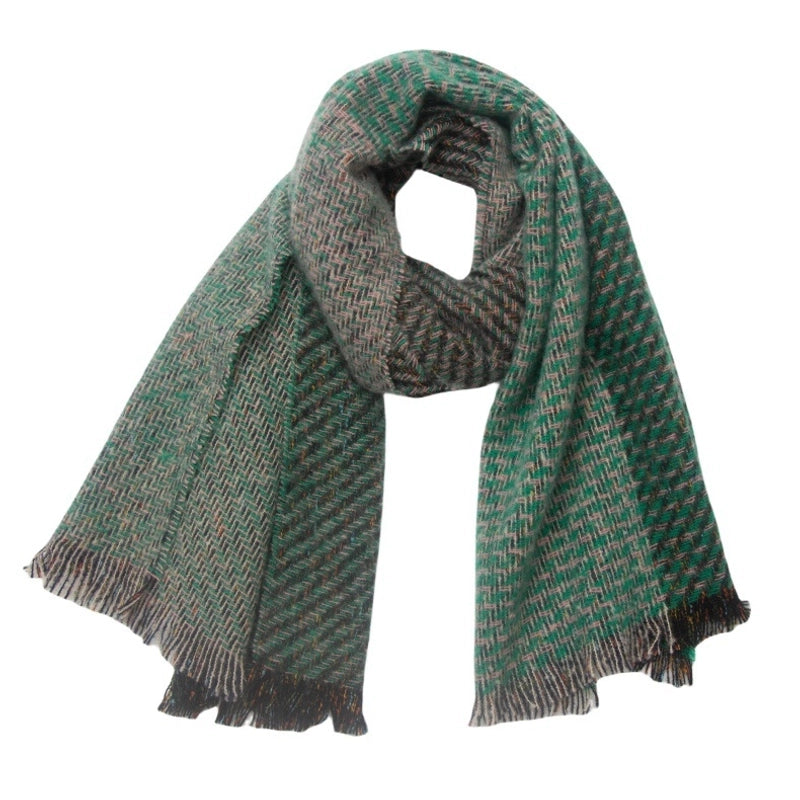 Unisex Casual Minimalist Color Block Polyester Scarf