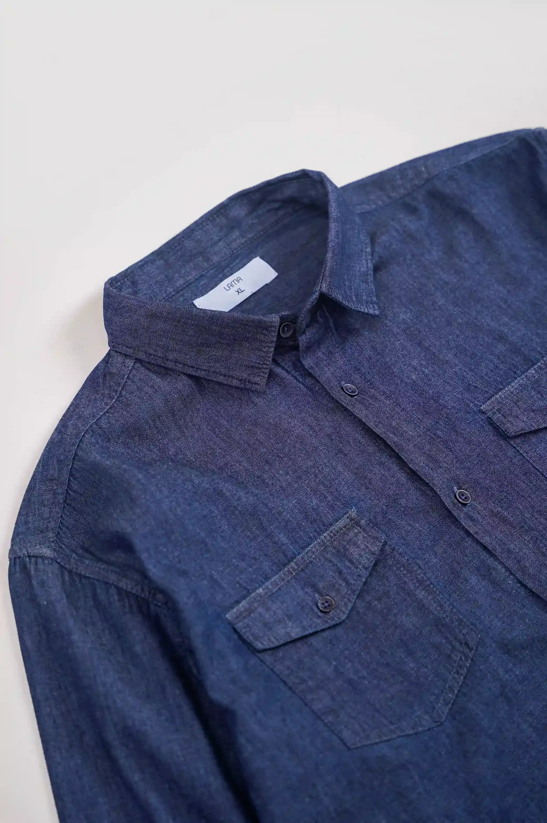 DENIM BUTTON DOWN SHIRT