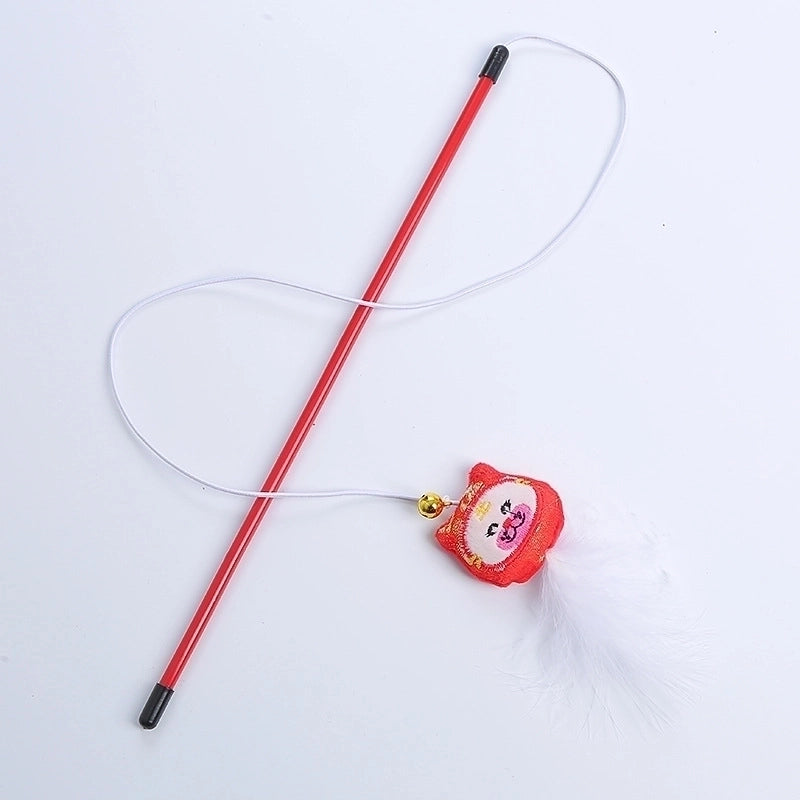 Pet Supplies Cat Toys New Year's Prosperous Series Funny Cat Stick