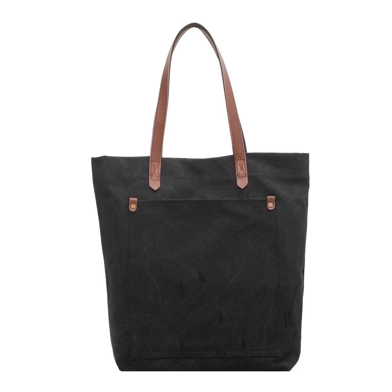 Solid Color Canvas Shopping Bags