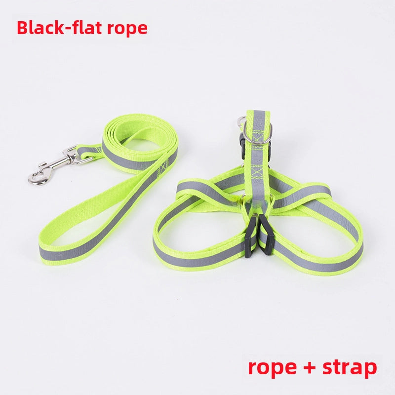 Teddy Bomei VIP Labrador Reflective Dog Chain Dog Rope Pet Traction Rope Chest Strap
