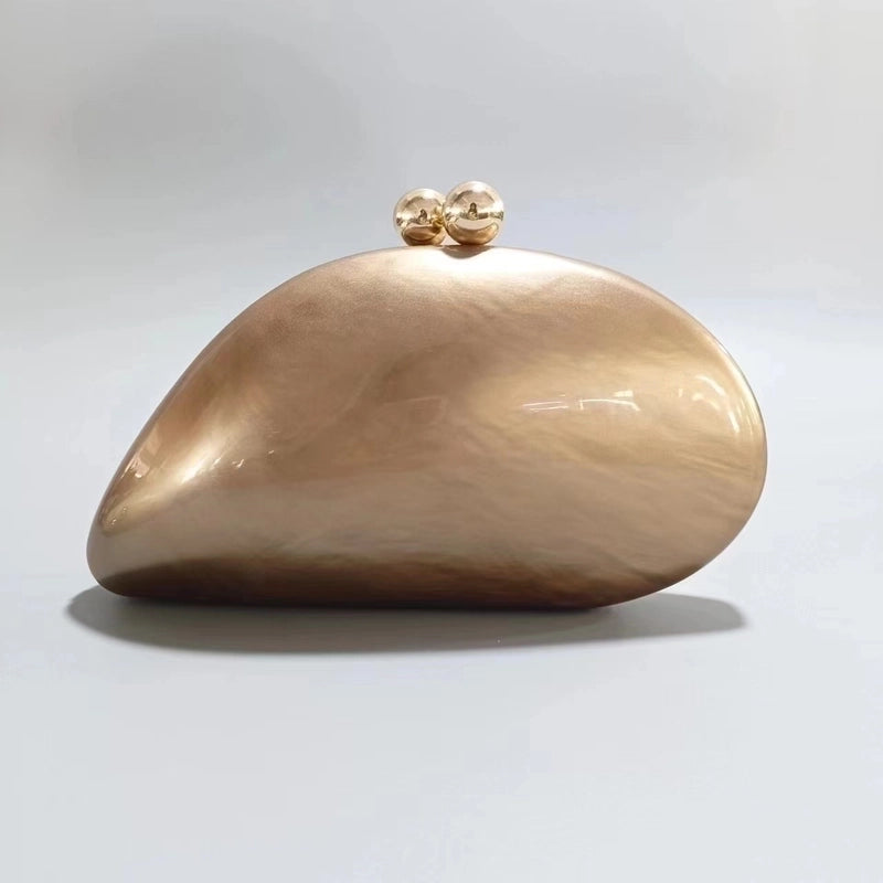 Green Arylic Solid Color Dumpling Shape Evening Bags