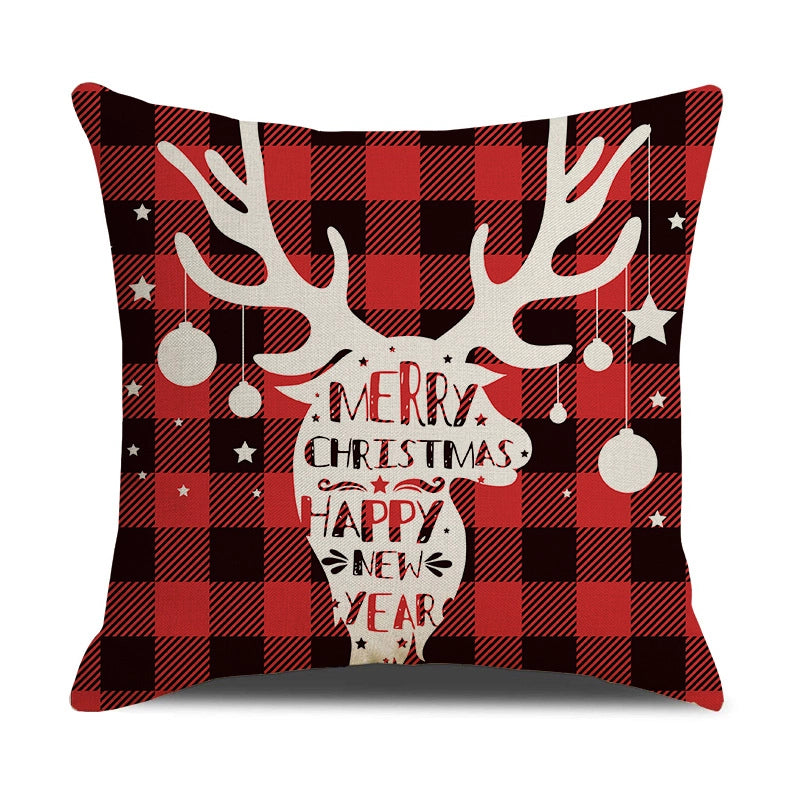 Fashion Letter Elk Polyester Pillow Cases