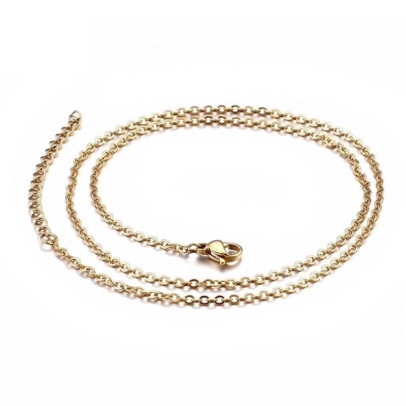 Titanium Steel 18K Gold Plated Fashion Plating Necklace