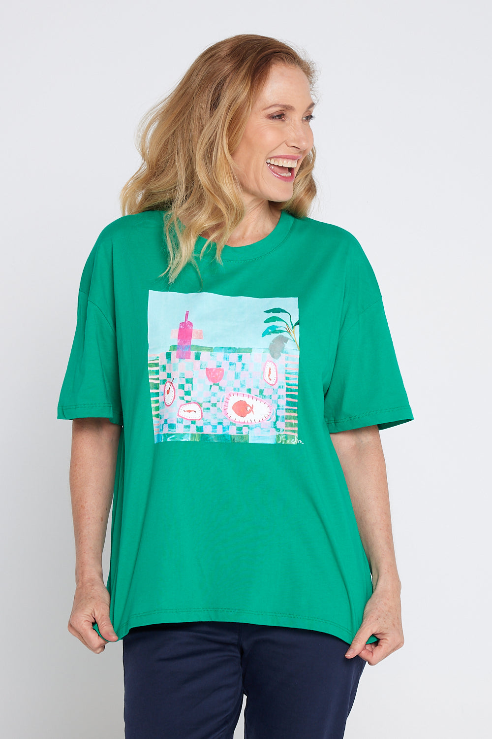 Island In The Sun Tee - Goodness Green