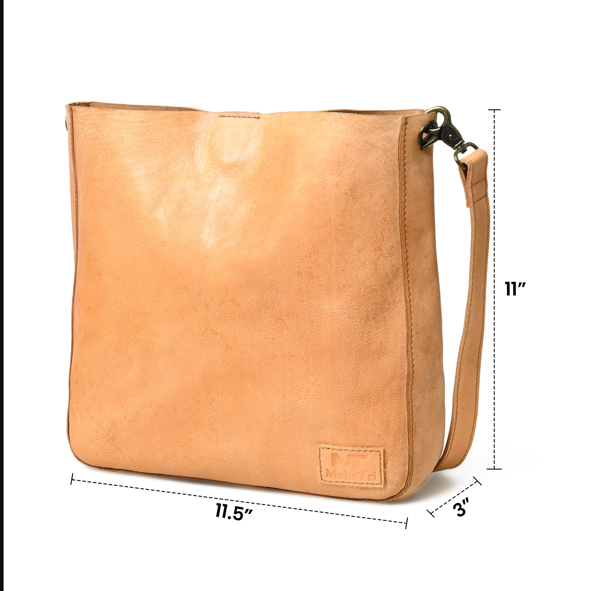 Serenity Everyday Crossbody Sling. Tan
