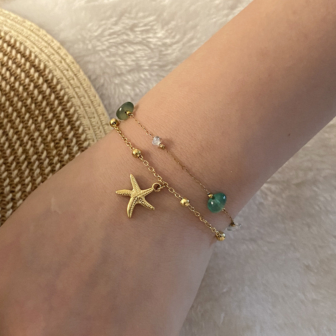 Women Fashion Shell Stainless Steel Electroplating Bracelets