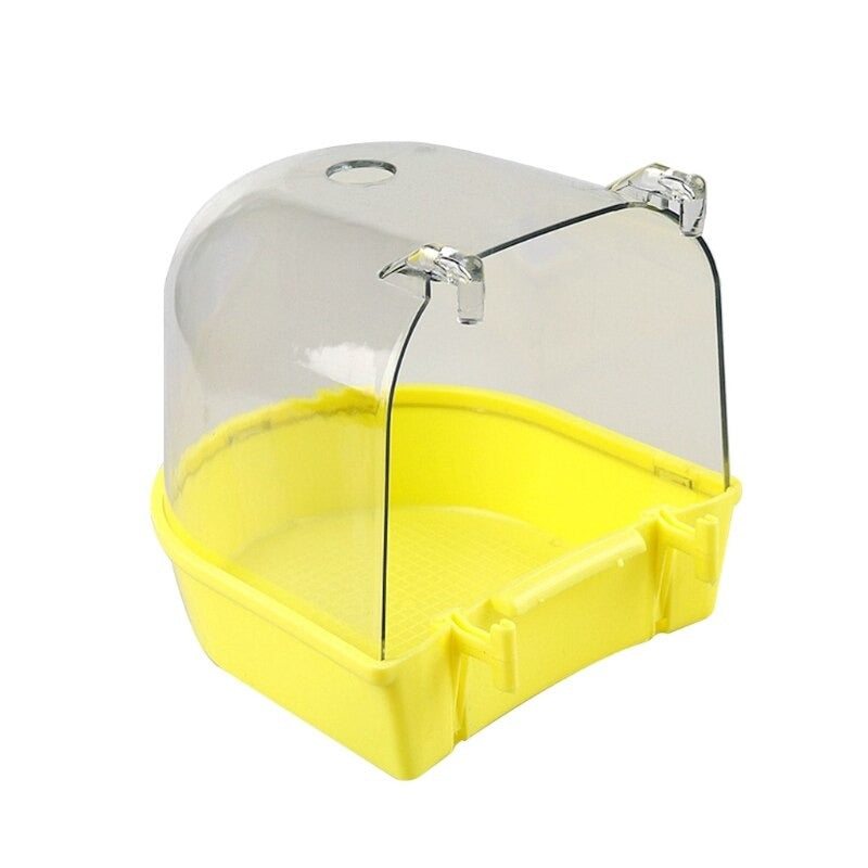 Transparent Bird Bathing Cage Box
